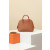 Hermes Bolide Mini Clemence Nior (89) Gold Hardware Brown