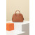 Hermes Bolide Mini Clemence Nior (89) Gold Hardware Brown