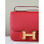 Hermes Constance 19 Epsom (5P) Palladium Hardware Red