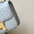 Hermes Constance 19 Matte Alligator Mauve Pale (09) Palladium Hardware Light Blue