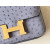 Hermes Constance 19 Ostrich Grey Iris (77) Gold Hardware
