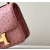 Hermes Constance 19 Ostrich Gris Asphalte (M8) Gold Hardware Pink