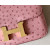 Hermes Constance 19 Ostrich Gris Asphalte (M8) Gold Hardware Pink