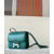 Hermes Bolide Mini Evercolor Mauve Pale (09) Palladium Hardware Dark Green