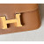 Hermes Kelly Pochette Lizard Blue Saphir (73) Palladium Hardware Brown