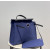 Hermes 24/24 Mini 21 Evercolor And Swift Craie (10) And Gris Asphalte(M8)Palladium Hardware Dark Blue