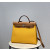 Hermes 24/24 Mini 21 Evercolor And Swift Gold (37) Palladium Hardware Yellow
