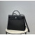 Hermes 24/24 Mini 21 Evercolor And Swift Gris Meyer (0L) And Nata(I2)Palladium Hardware Black