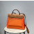 Hermes 24/24 Mini 21 Evercolor And Swift Gris Perle (80) Palladium Hardware Orange