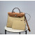 Hermes 24/24 Mini 21 Evercolor And Swift Rose Texas (0E) And Rouge de Coeur(S3)Palladium Hardware Beige and Brown