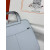 Hermes 24/24 Mini 21 Evercolor And Swift Rouge Piment (5X) Gold Hardware Light Blue