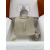 Hermes 24/24 Mini 21 Evercolor And Swift Sesame (2S) And Feu(9J)Gold Hardware White