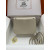 Hermes 24/24 Mini 21 Evercolor And Swift Sesame (2S) And Feu(9J)Gold Hardware White
