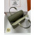 Hermes Herbag Zip 31 Nior (89) Palladium Hardware Olive Green