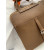 Hermes Herbag Zip 31 Rouge Casaque (Q5) Palladium Hardware Brown