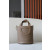 Hermes Hermes Halzan 25 Clemence Azur (7R) Palladium Hardware Brown