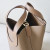 Hermes Hermes Halzan 25 Clemence Azur (7R) Palladium Hardware Brown
