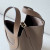 Hermes Hermes Halzan 25 Clemence Craie (10) Gold Hardware Brown