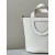 Hermes Birkin Hac a Dos PM Backpack Togo Vert Gris (C6) Palladium Hardware White