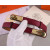 Hermes Kelly Full Grain Leather Belt Leather Strap 20 mm With Gold Buckle in Burgundy/Brown
