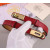 Hermes Kelly Full Grain Leather Belt Leather Strap 20 mm With Gold Buckle in Dark Red/Brown