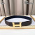Hermes Constance belt gold buckle & Reversible leather strap 38 mm in black and coffee brown