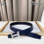 Hermes Constance belt silver buckle & Reversible leather strap 38 mm in black and navy blue