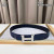 Hermes Constance belt silver buckle & Reversible leather strap 38 mm in black and navy blue