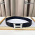 Hermes Constance belt silver buckle & Reversible leather strap 38 mm in black color