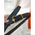 Hermes Full Grain Leather belt gold square buckle & Reversible leather strap 32 mm in black and coffee brown