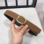 Hermes Mors belt gold oval buckle & Reversible leather strap 32 mm in brown and black