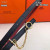 Hermes Carrousel Belt Buckle & Reversible Leather Strap 13 mm With Gold Buckle in Black/Burgundy