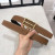 Hermes belt gold square buckle & Reversible leather strap 32 mm in black and brown