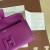 Hermes Kelly Mini Ostrich Lime (9R) Palladium Hardware Dark Purple
