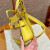 Hermes Jige Elan 29 Clutch Swift Bleu Paon (7F) Yellow