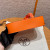 Hermes 24/24 Mini 21 Evercolor And Swift Gris Meyer (0L) Palladium Hardware Orange