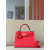 Hermes Kelly 28 Black Box Calf So PVD Hardware Red