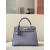 Hermes Kelly 25 Togo Trench(S2) Rose Gold Hardware Agate Grey