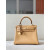 Hermes Kelly 25 Togo Gris Tourterelle(81) Palladium Hardware Yellow