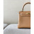 Hermes Kelly 25 Epsom Bleu France (71) Gold Hardware Brown