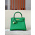 Hermes Kelly 25 Epsom Nata (I2) Palladium Hardware Green