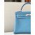 Hermes Kelly 25 Togo Chai (0M) Palladium Hardware Blue