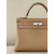 Hermes Kelly 25 Swift Nior (89) Palladium Hardware Dark Beige