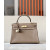 Hermes Kelly 25 Swift Mauve Pale (09) Palladium Hardware Elephant Grey