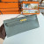 Hermes Birkin 35 Togo Etoupe 18 Gold Hardware Blue
