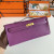 Hermes Birkin HSS 25 Etoupe 18 And Craie 10 Epsom Glod Hardware Dark Purple