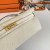 Hermes Kelly Cut 31 Epsom Bleu Lin (J7) Palladium Hardware Beige