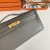 Hermes Kelly Cut 31 Swift Rose Pourpre (L3) Palladium Hardware Dark Brown