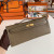 Hermes Kelly Cut 31 Epsom 63 Vert Amande (63) Palladium Hardware Dark Brown
