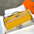 Hermes Kelly Cut 31 Epsom Rouge Casaque (Q5) Palladium Hardware Yellow